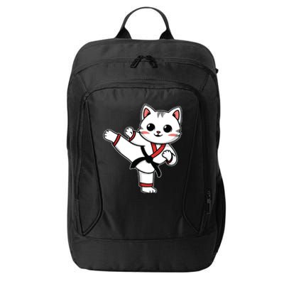 Karate Taekwondo Funny Cat Jiu Jitsu Women Girl Mma City Backpack