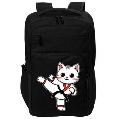 Karate Taekwondo Funny Cat Jiu Jitsu Women Girl Mma Impact Tech Backpack