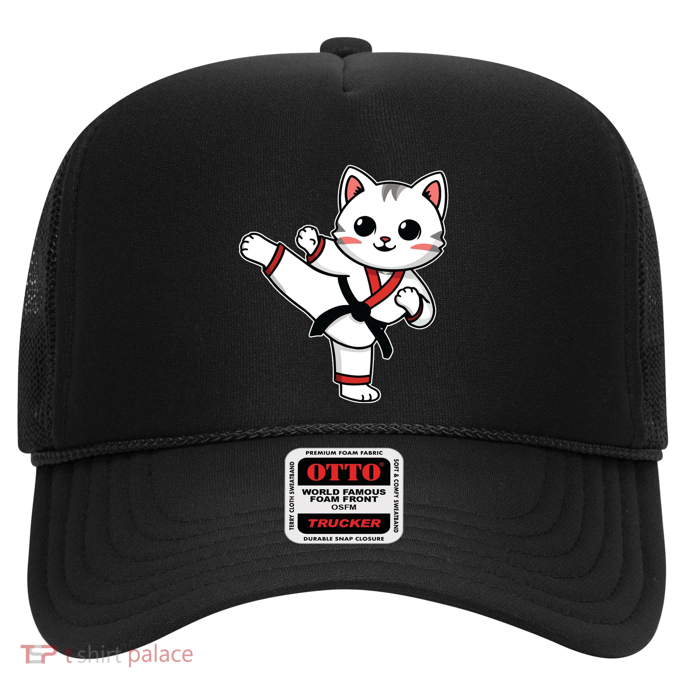 Karate Taekwondo Funny Cat Jiu Jitsu Women Girl Mma Trucker Hat