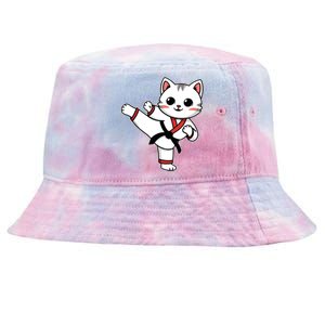 Karate Taekwondo Funny Cat Jiu Jitsu Women Girl Mma Tie-Dyed Bucket Hat