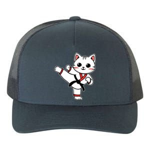 Karate Taekwondo Funny Cat Jiu Jitsu Women Girl Mma Yupoong Adult 5-Panel Trucker Hat