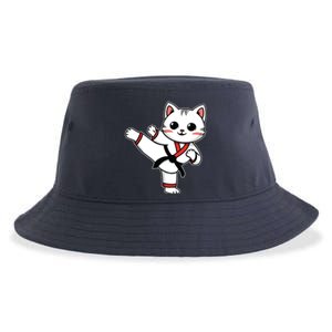 Karate Taekwondo Funny Cat Jiu Jitsu Women Girl Mma Sustainable Bucket Hat