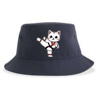 Karate Taekwondo Funny Cat Jiu Jitsu Women Girl Mma Sustainable Bucket Hat