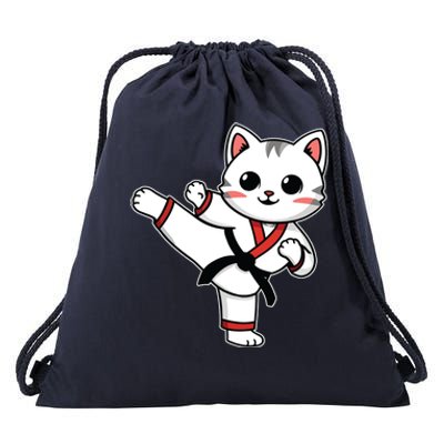 Karate Taekwondo Funny Cat Jiu Jitsu Women Girl Mma Drawstring Bag