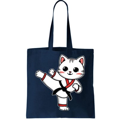 Karate Taekwondo Funny Cat Jiu Jitsu Women Girl Mma Tote Bag