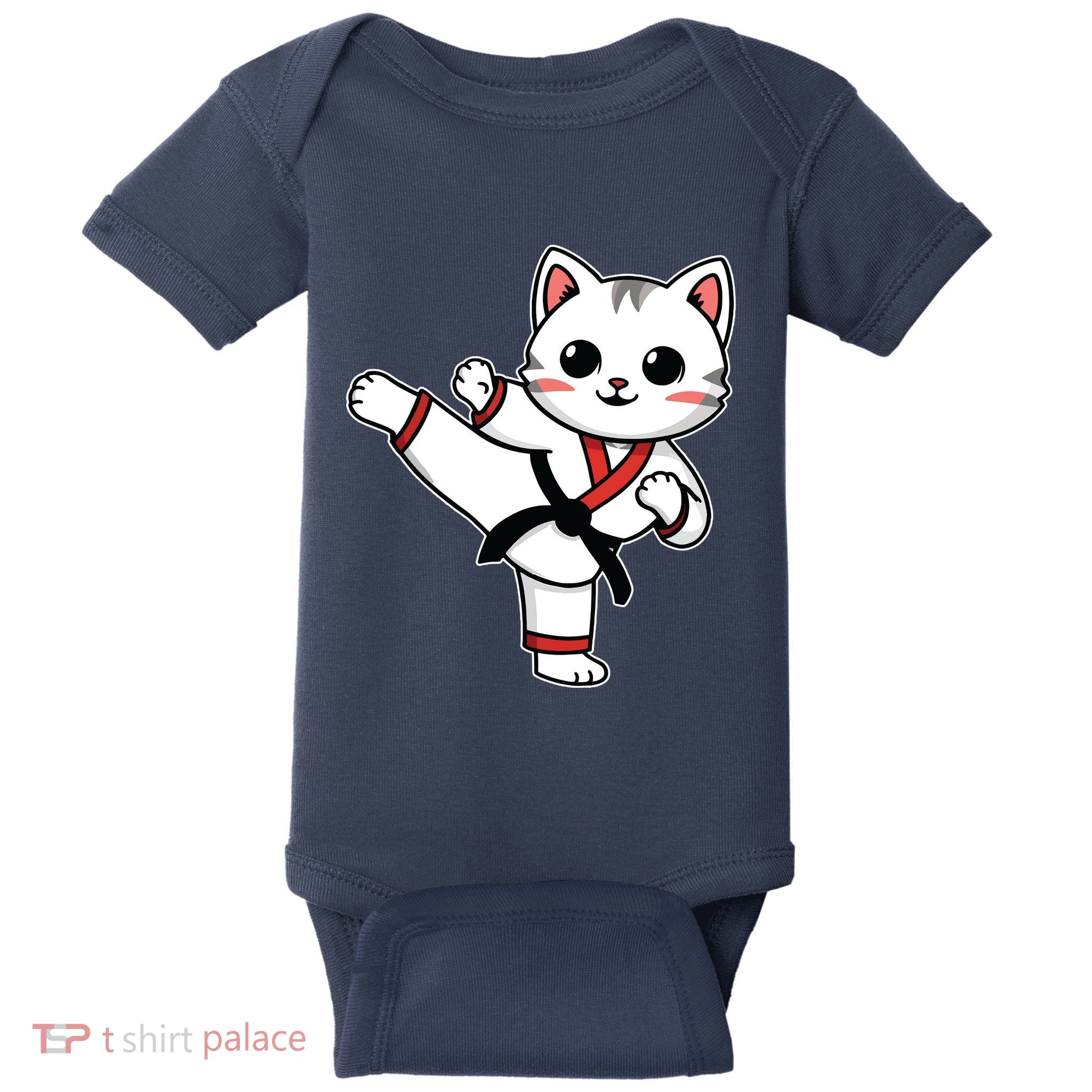 Karate Taekwondo Funny Cat Jiu Jitsu Women Girl Mma Baby Bodysuit