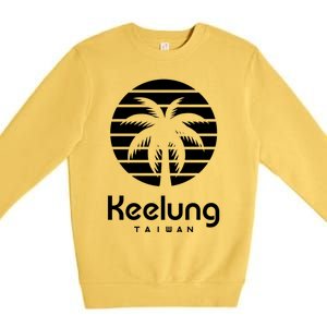 Keelung Taiwan Gift Premium Crewneck Sweatshirt