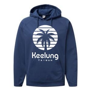 Keelung Taiwan Gift Performance Fleece Hoodie