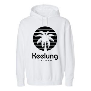 Keelung Taiwan Gift Garment-Dyed Fleece Hoodie