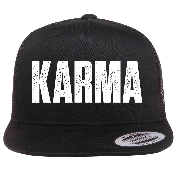 Karma Trending Graphic Tee Flatbill Hat