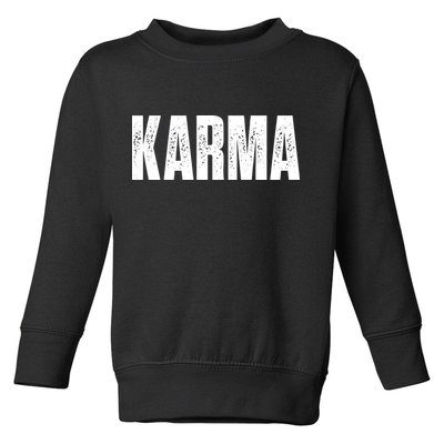 Karma Trending Graphic Tee Toddler Sweatshirt