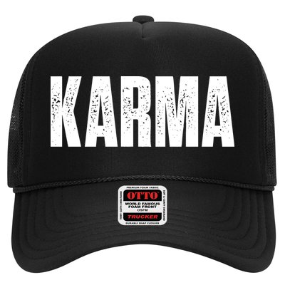 Karma Trending Graphic Tee Trucker Hat