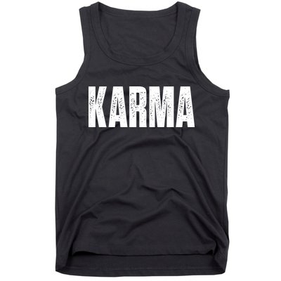 Karma Trending Graphic Tee Tank Top