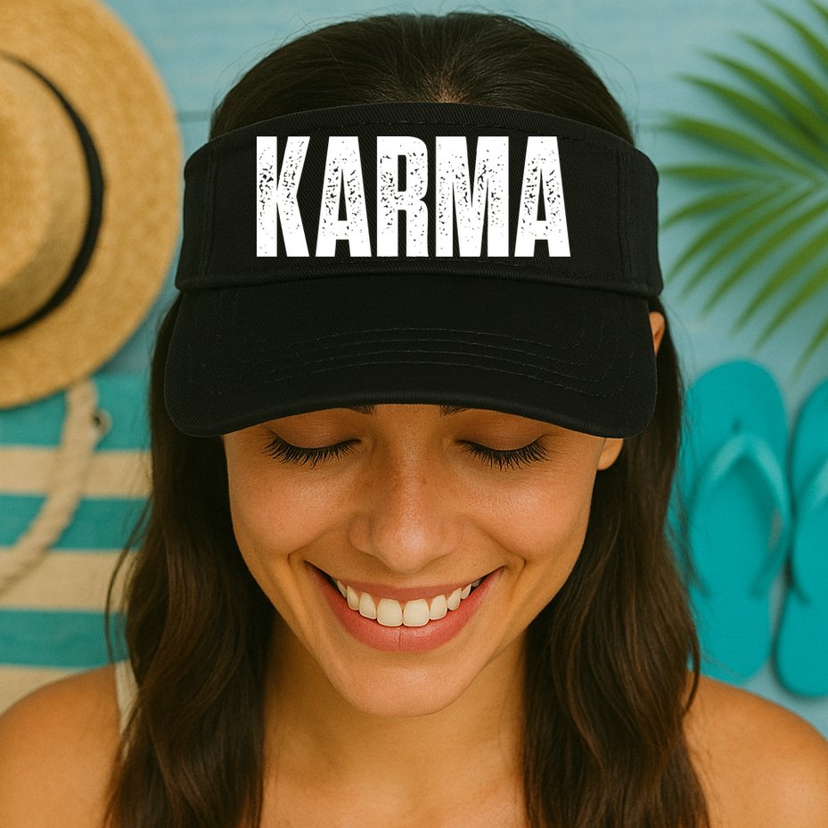 Karma Trending Graphic Tee Visor