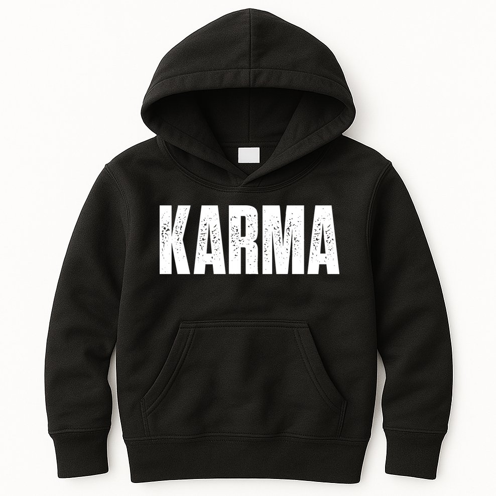 Karma Trending Graphic Tee Kids Hoodie