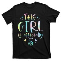 K.i.d.s This Girl Is Officially 5 Five Year Old 5th Birthday Girl T-Shirt