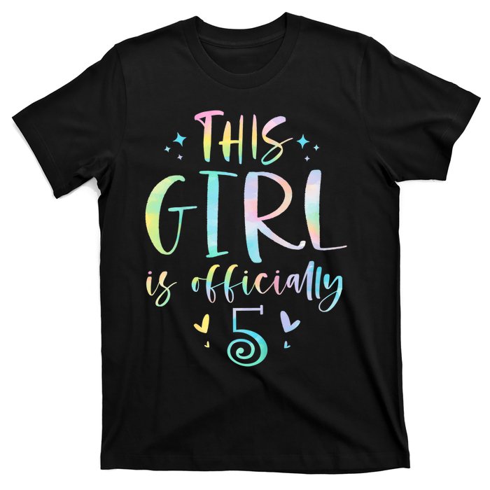 K.i.d.s This Girl Is Officially 5 Five Year Old 5th Birthday Girl T-Shirt