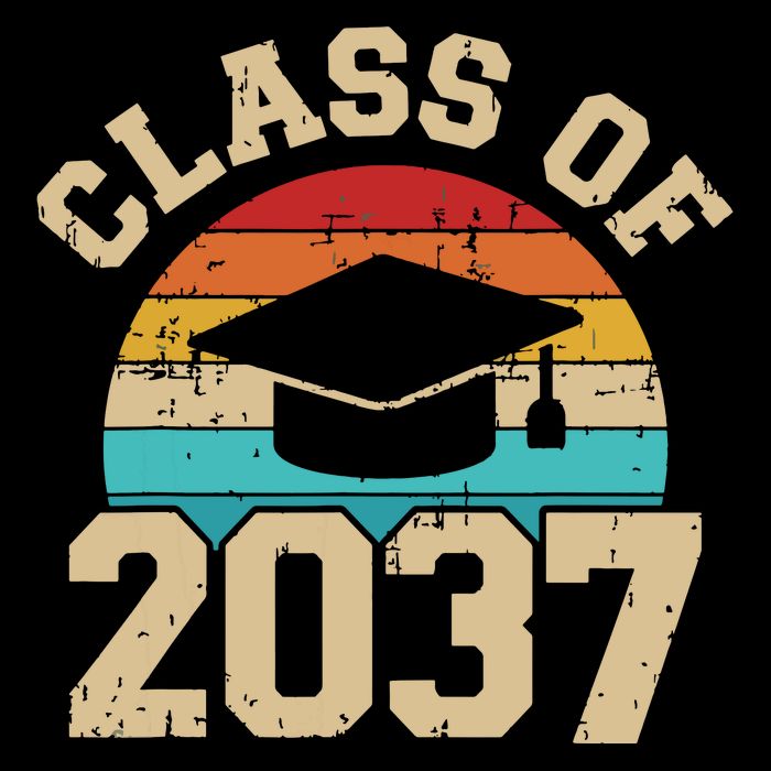 Kindergarten To Graduation Class Of 2037 Grow With Me Flexfit Unipanel Trucker Cap