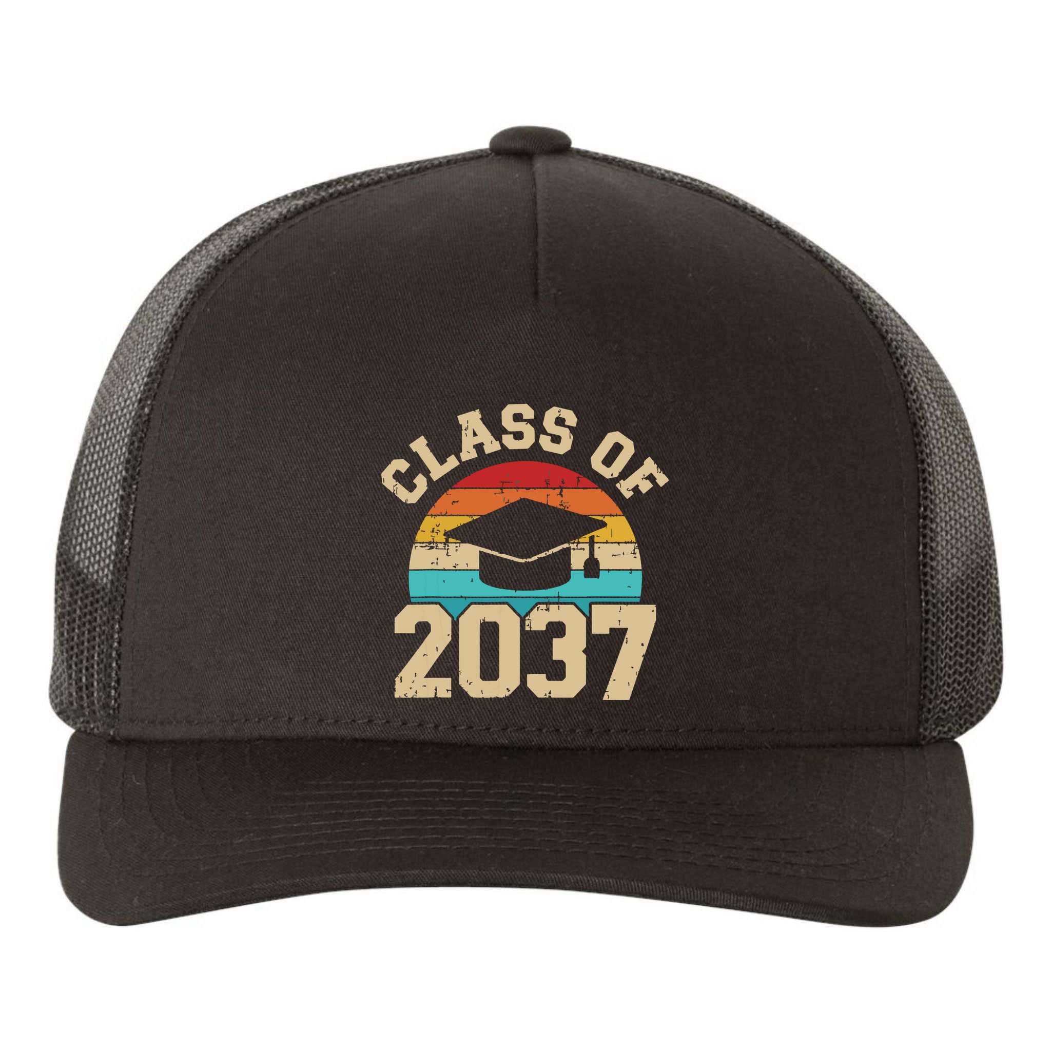 Kindergarten To Graduation Class Of 2037 Grow With Me Yupoong Adult 5-Panel Trucker Hat