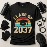 Kindergarten To Graduation Class Of 2037 Grow With Me Performance Shirt