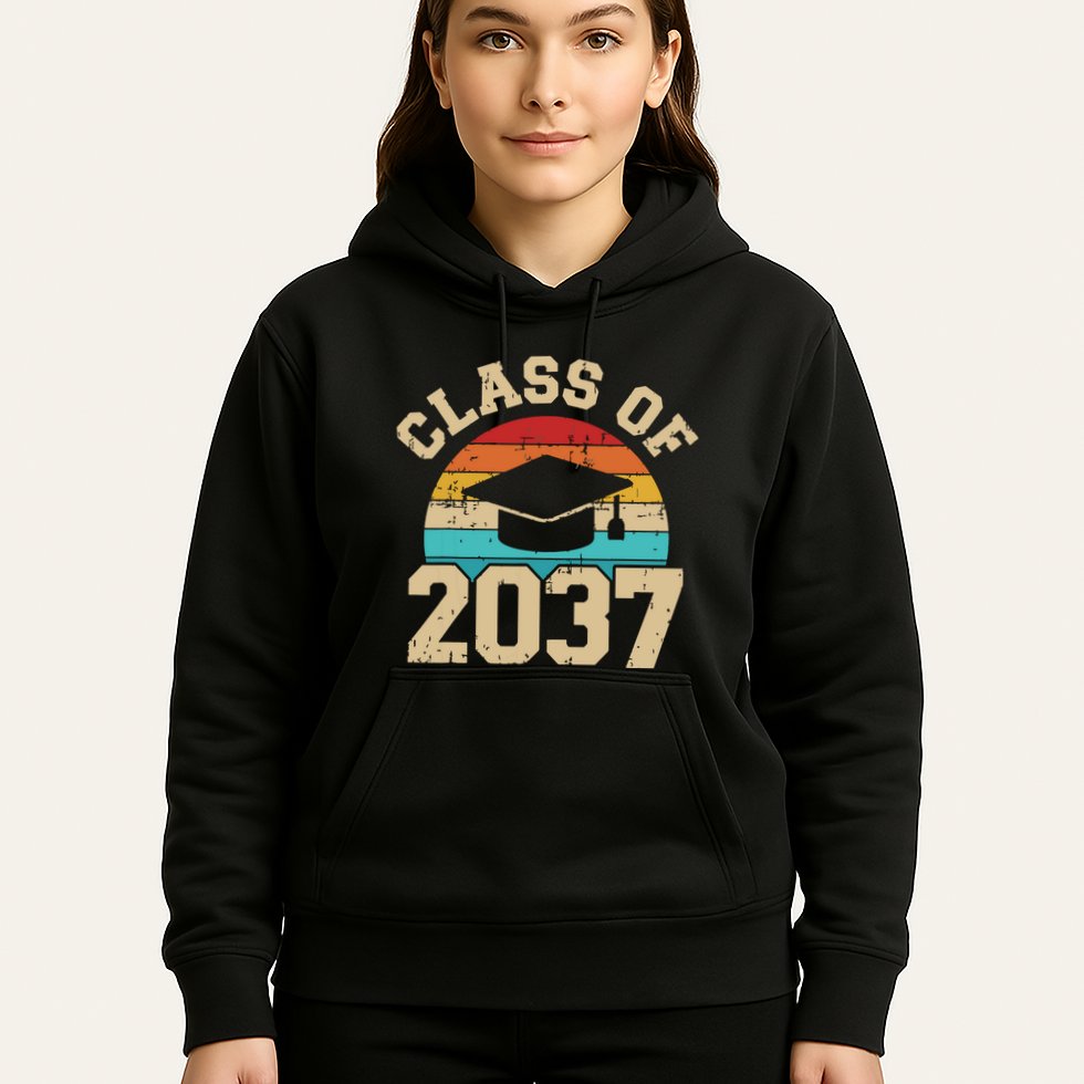 Kindergarten To Graduation Class Of 2037 Grow With Me Hoodie