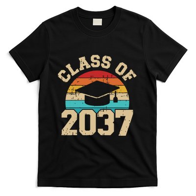 Kindergarten To Graduation Class Of 2037 Grow With Me T-Shirt