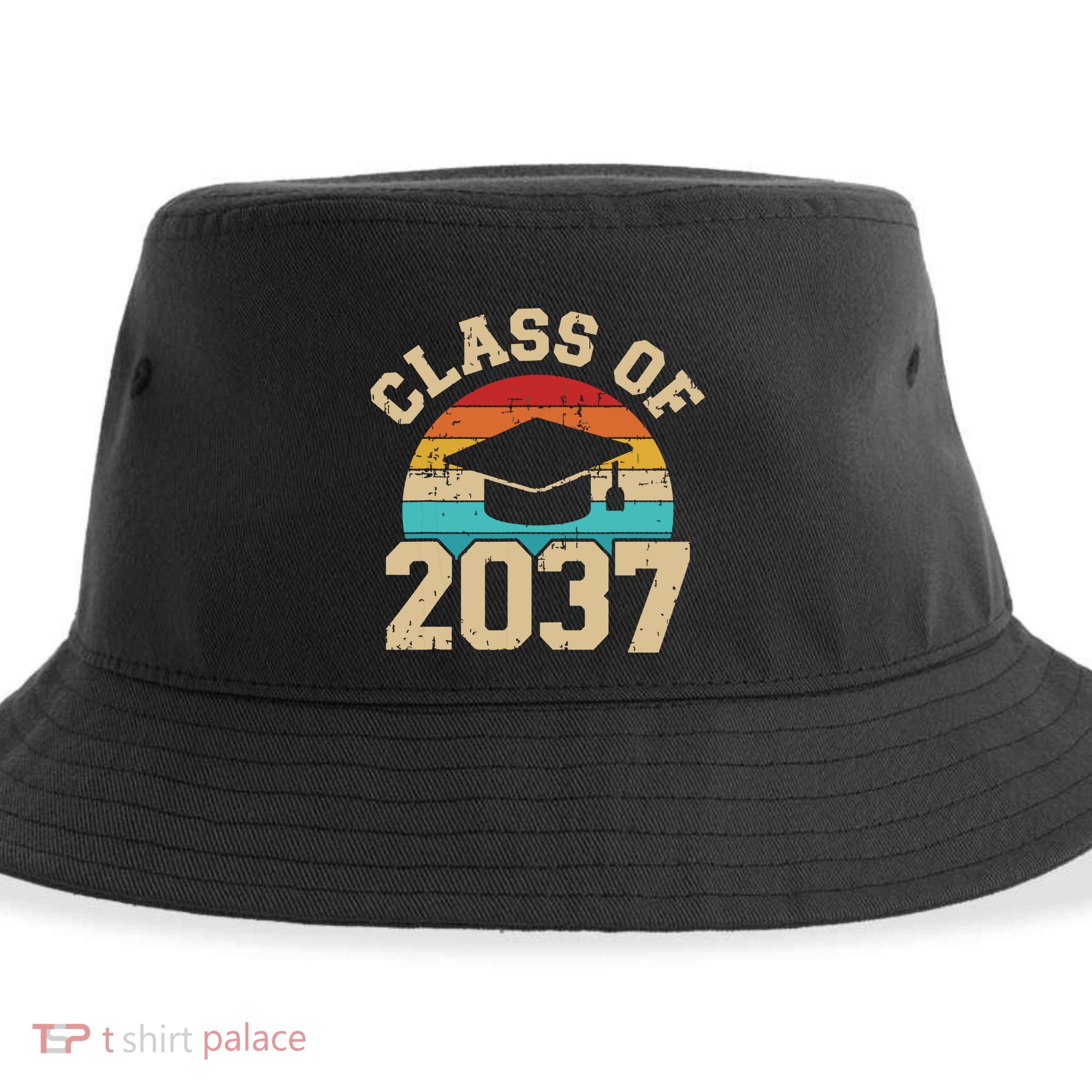 Kindergarten To Graduation Class Of 2037 Grow With Me Sustainable Bucket Hat