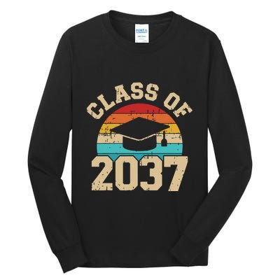 Kindergarten To Graduation Class Of 2037 Grow With Me Tall Long Sleeve T-Shirt
