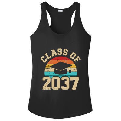 Kindergarten To Graduation Class Of 2037 Grow With Me Ladies PosiCharge Competitor Racerback Tank