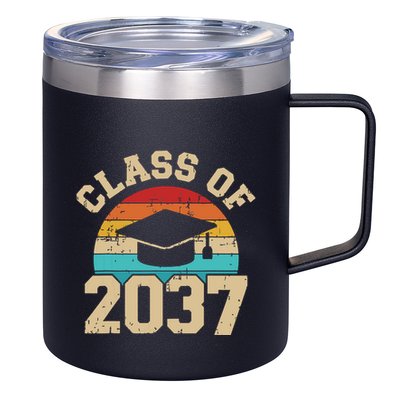 Kindergarten To Graduation Class Of 2037 Grow With Me 12oz Stainless Steel Coffee Mug