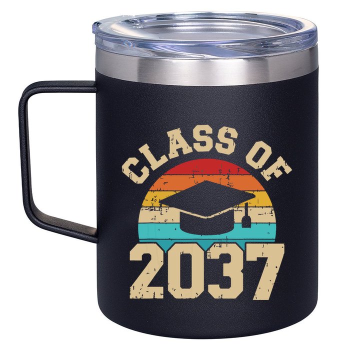 Kindergarten To Graduation Class Of 2037 Grow With Me 12oz Stainless Steel Coffee Mug