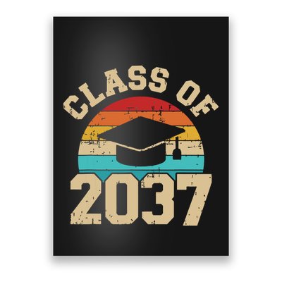 Kindergarten To Graduation Class Of 2037 Grow With Me Poster