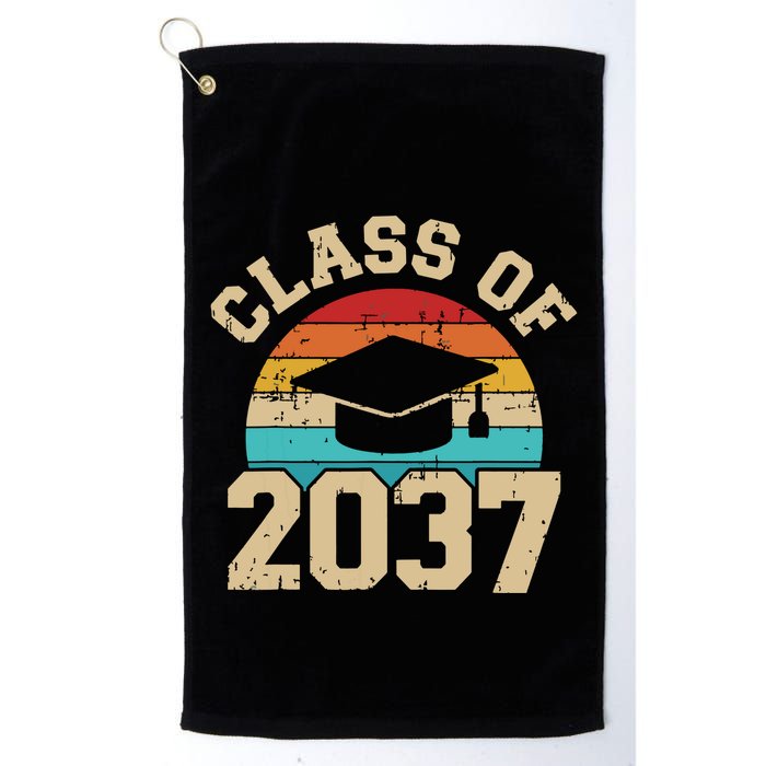Kindergarten To Graduation Class Of 2037 Grow With Me Golf Towel