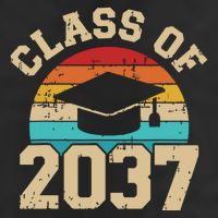 Kindergarten To Graduation Class Of 2037 Grow With Me Golf Towel