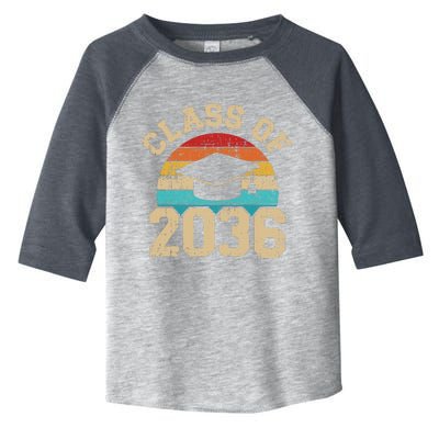 Kindergarten To Graduation Class Of 2036 Grow With Me Toddler Fine Jersey T-Shirt