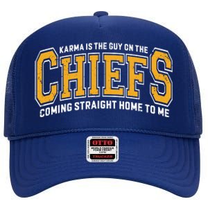 Karma The Guy On The Chief Era High Crown Mesh Back Trucker Hat