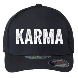 Karma Trending Graphic Tee Flexfit Unipanel Trucker Cap