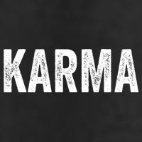 Karma Trending Graphic Tee 15oz Campfire Ceramic Mug