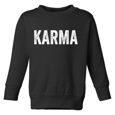 Karma Trending Graphic Tee Toddler Sweatshirt