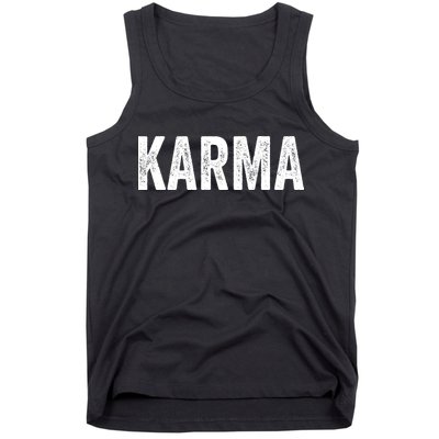 Karma Trending Graphic Tee Tank Top