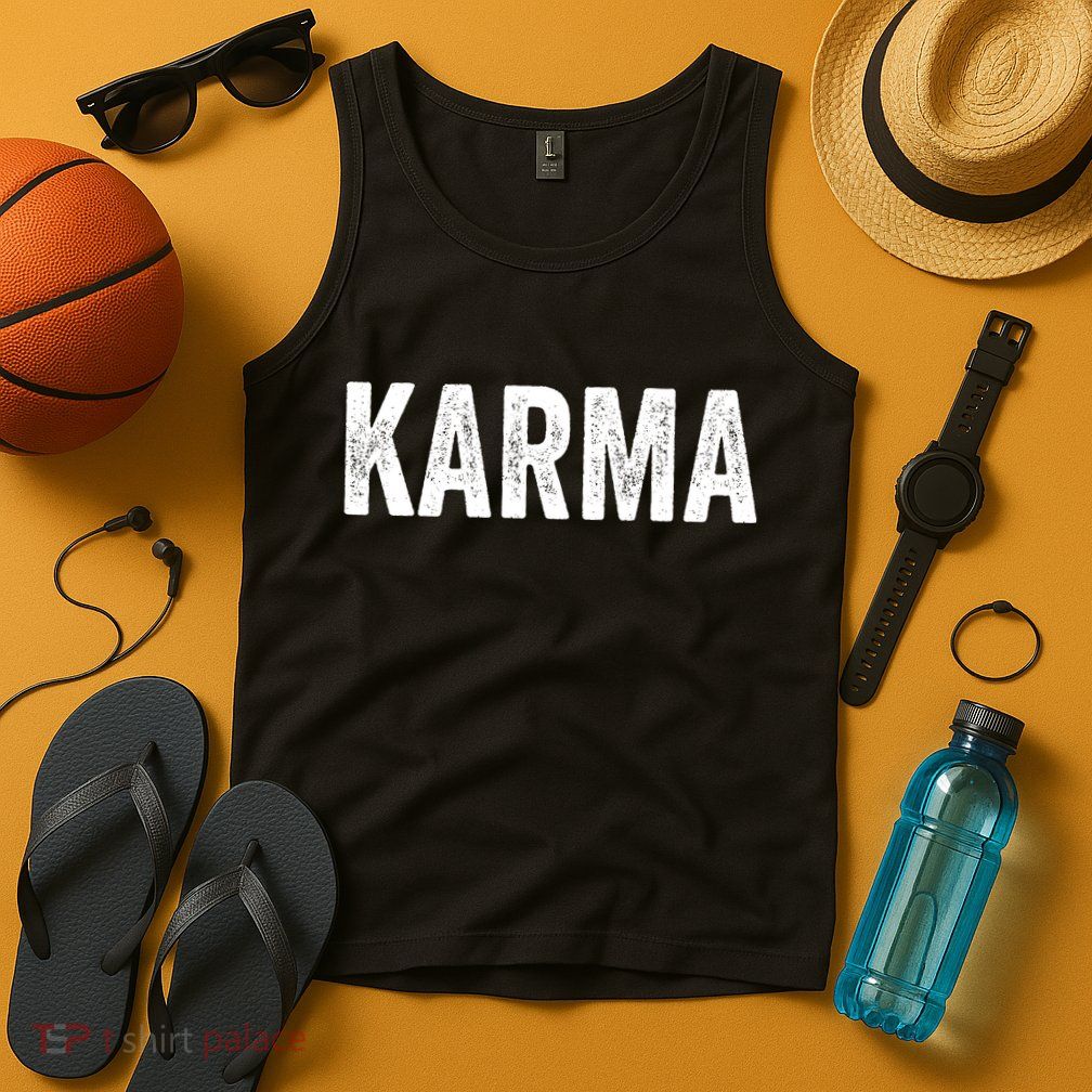 Karma Trending Graphic Tee Tank Top