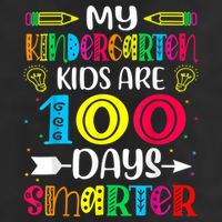 Kindergarten Teacher Gift 100 Days Smarter 100th Day Of School 7 Panel Mesh Trucker Snapback Hat