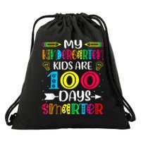 Kindergarten Teacher Gift 100 Days Smarter 100th Day Of School Drawstring Bag