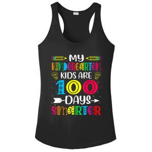 Kindergarten Teacher Gift 100 Days Smarter 100th Day Of School Ladies PosiCharge Competitor Racerback Tank