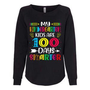 Kindergarten Teacher Gift 100 Days Smarter 100th Day Of School Womens California Wash Sweatshirt