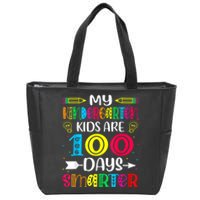 Kindergarten Teacher Gift 100 Days Smarter 100th Day Of School Zip Tote Bag