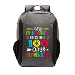 Kindergarten Teacher Gift 100 Days Smarter 100th Day Of School Vector Backpack