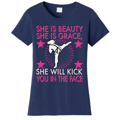 Karate Taekwondo Girl Women Karate Kick Women's T-Shirt