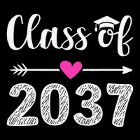 Kindergarten To Graduation Grow With Me Class Of 2037 Gift Cooling Performance Crew T-Shirt