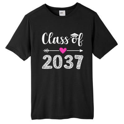 Kindergarten To Graduation Grow With Me Class Of 2037 Gift Tall Fusion ChromaSoft Performance T-Shirt